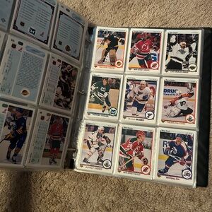 150 Hockey NHL Sports Trading Collecting Cards Binder Lot